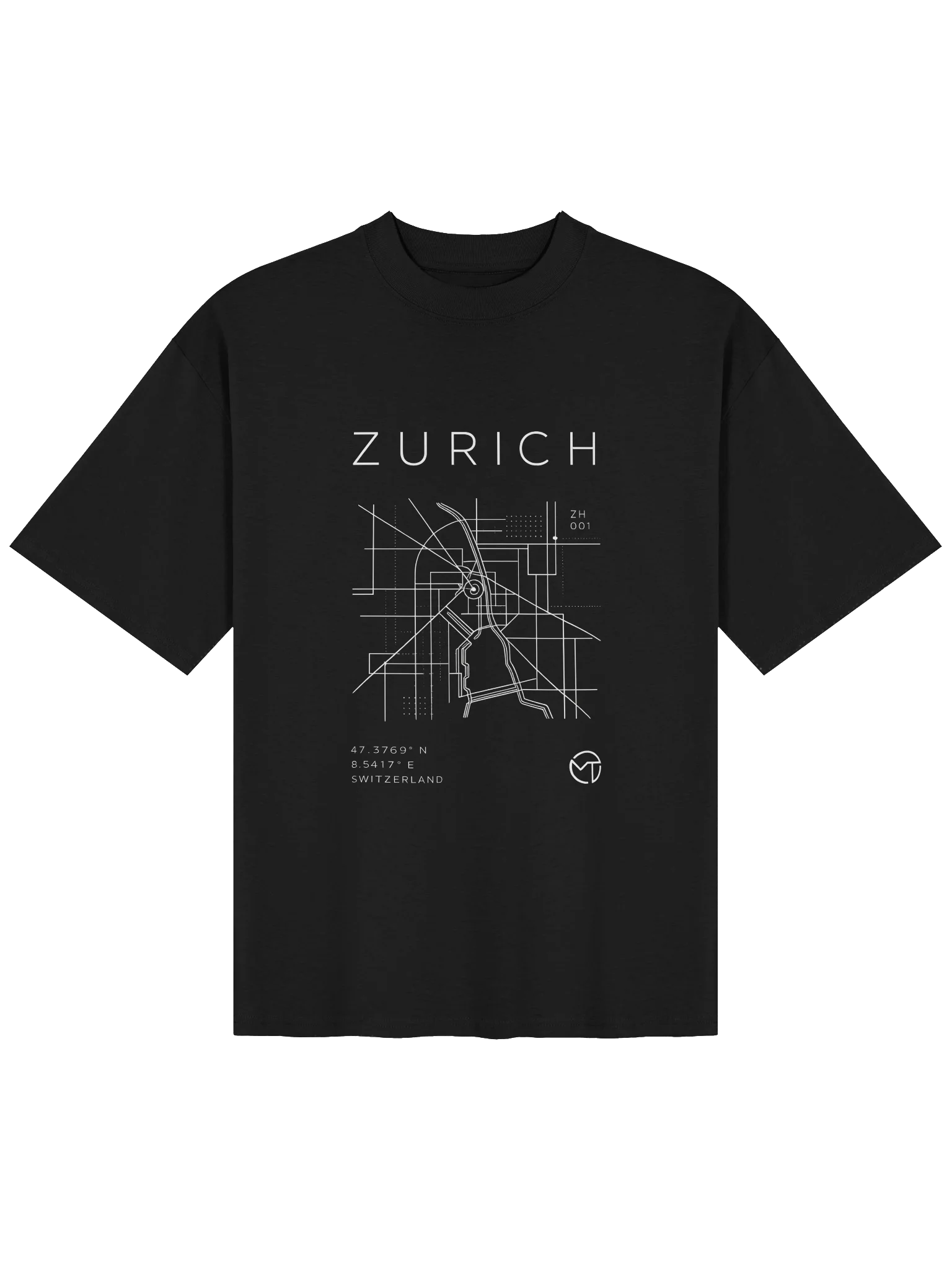 ZURICH Urban DNA Tee – Premium Swiss Graphic T-Shirt product image (1)