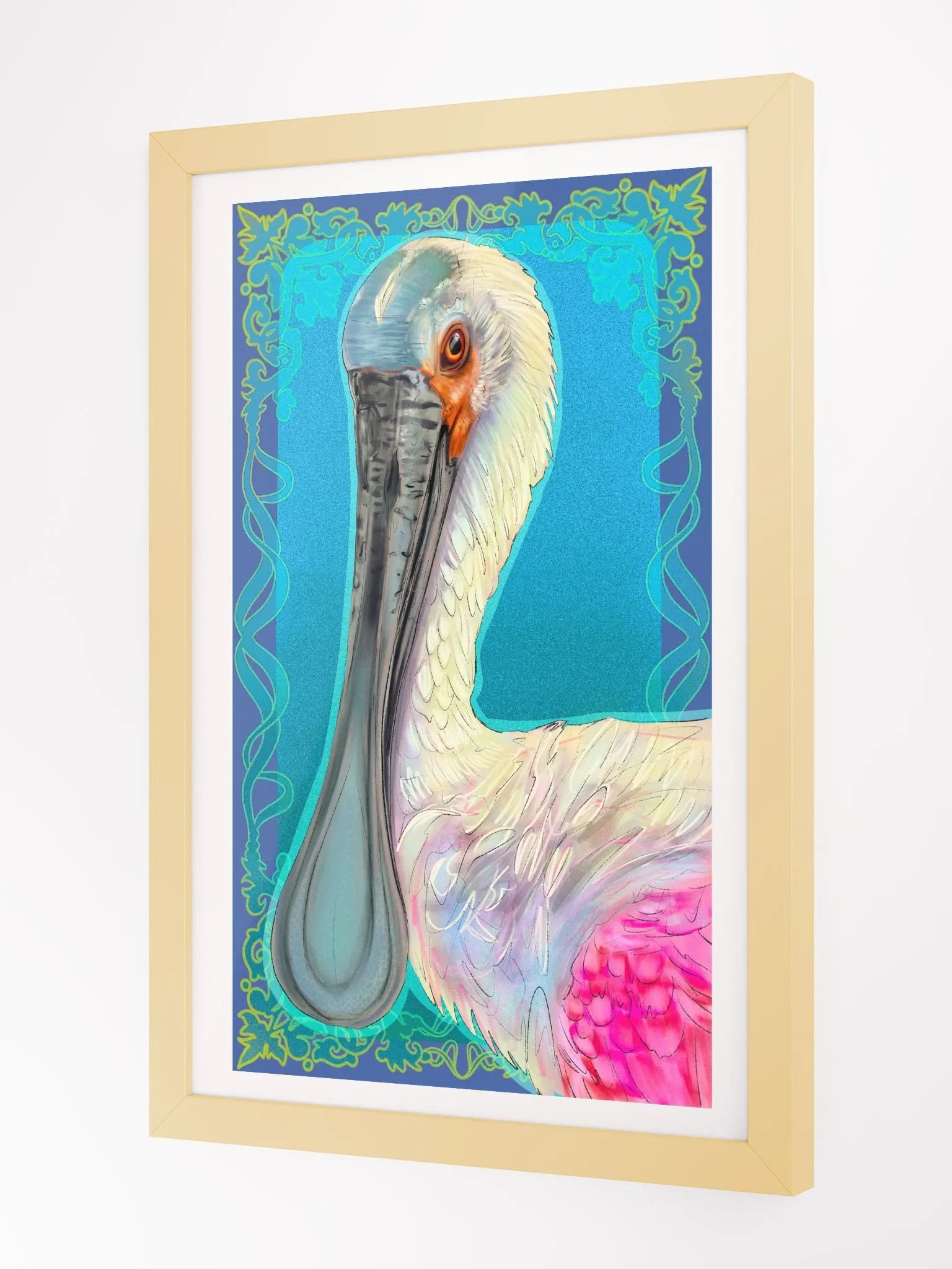 spoon bill framed product image (4)