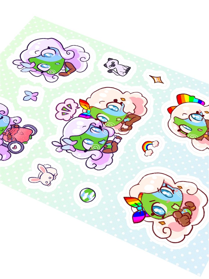Earth and Terra Sticker Sheet product image (2)