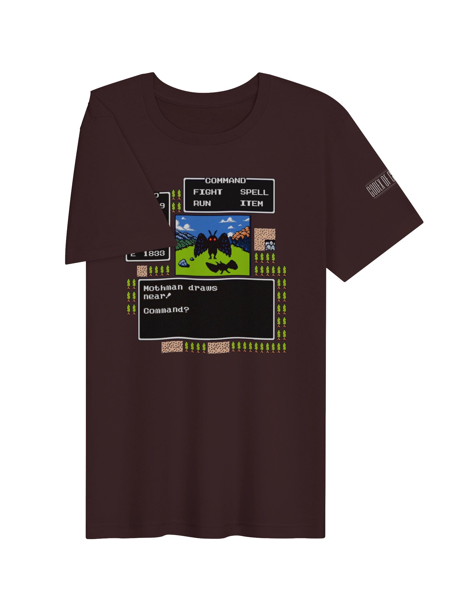 Mothman Draws Near Retro RPG Tee product image (28)