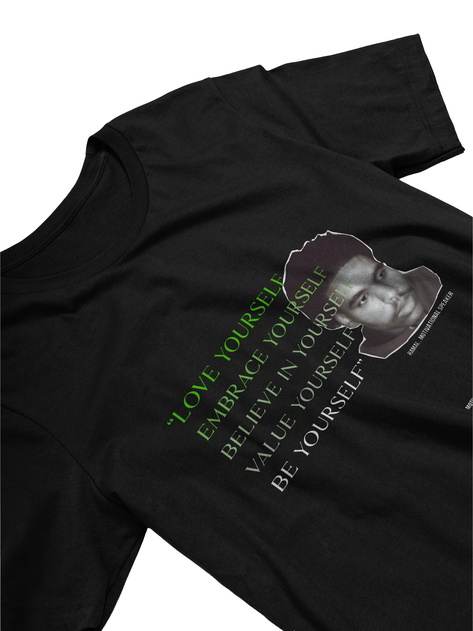 MOTIVATIONAL T-SHIRT - GREEN LETTERS product image (3)