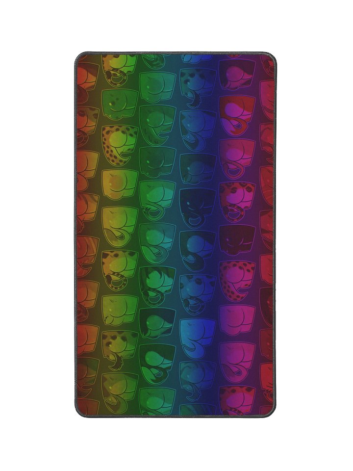 Rainbow Buttlets Desk Mat product image (1)