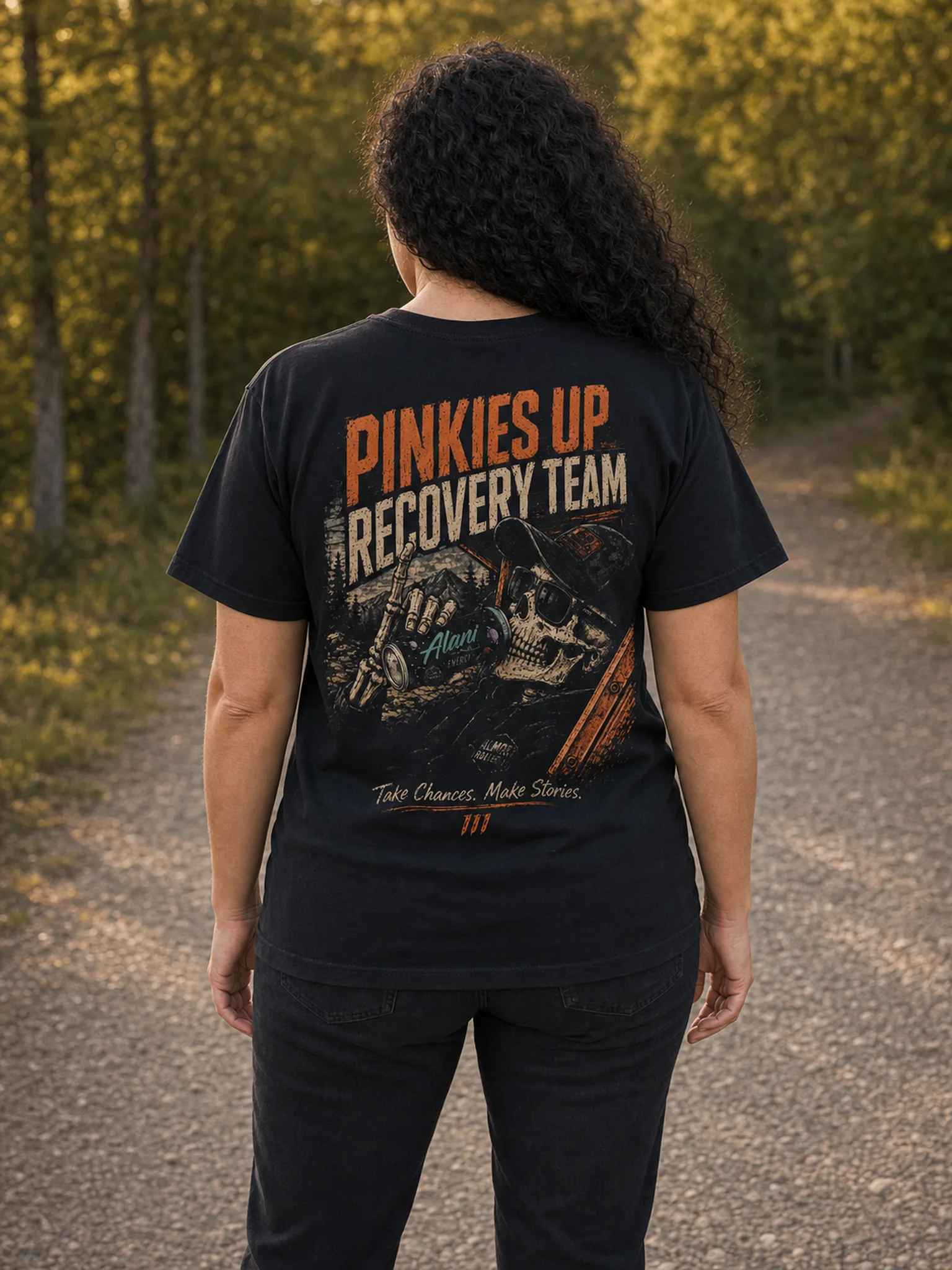 Pinkies Up Trail Graphic Tee product image (2)