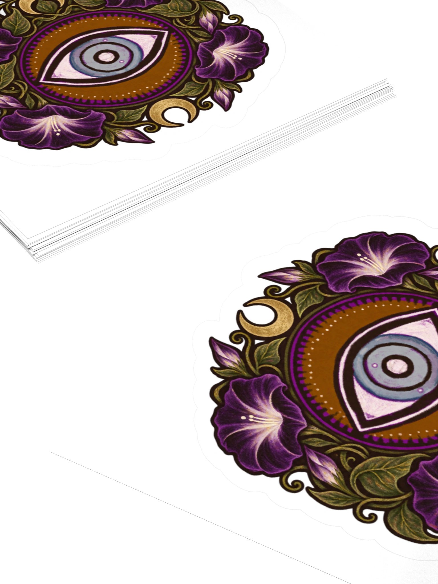 Mystic Eye Floral Emblem Kiss Cut Sticker product image (10)
