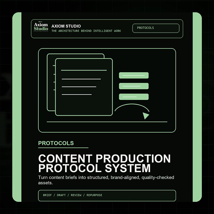 Axiom Content Production Protocol System product image (1)