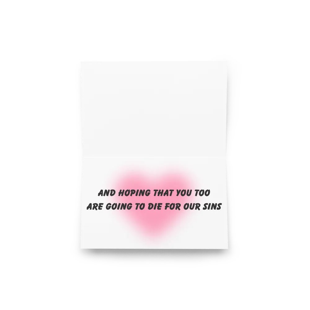 FUNNY GREETING CARDS 4U - Happy Easter…And hoping that you too are going to die for our sins product image (7)