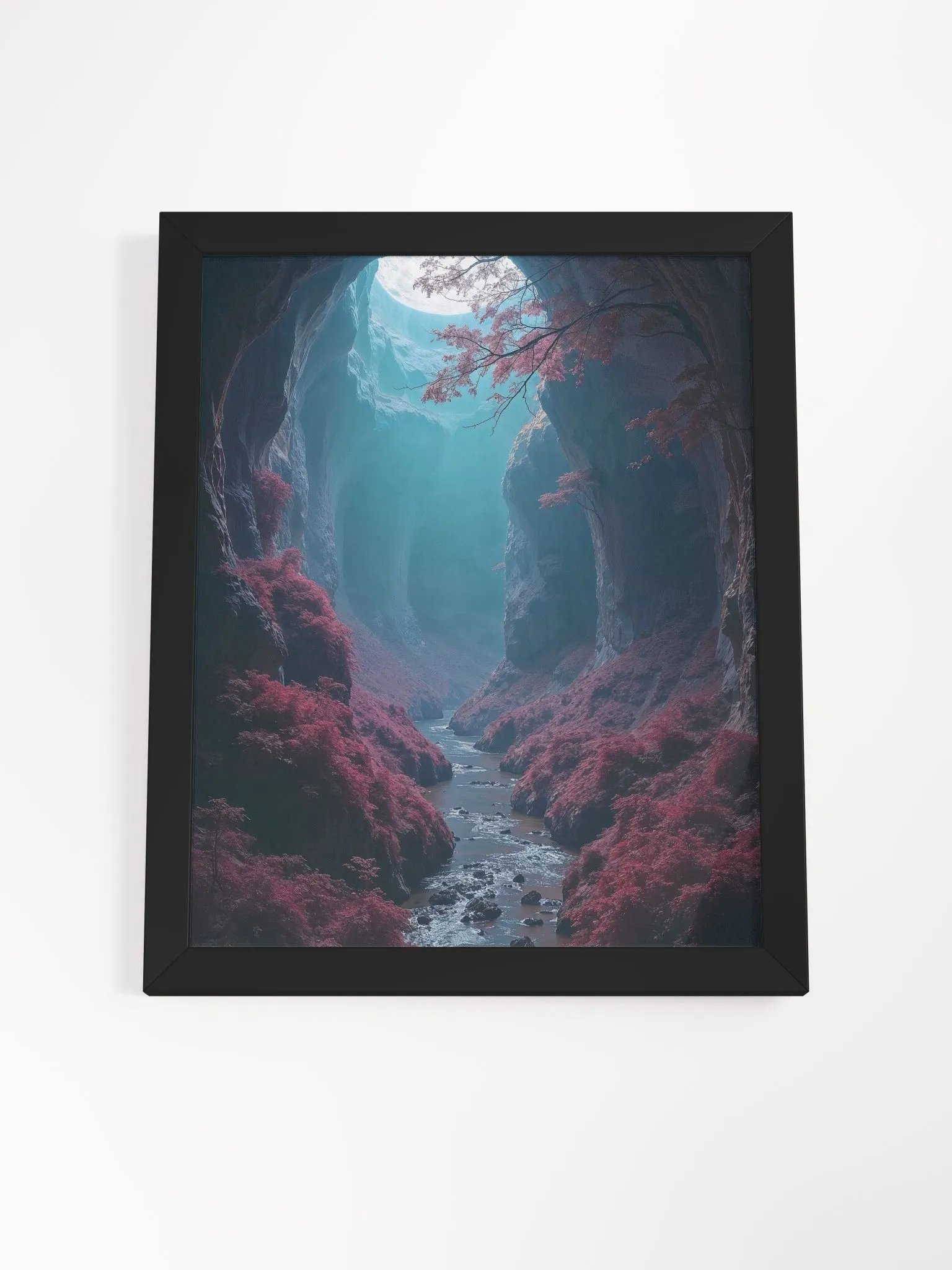 Crimson Valley Framed Print product image (24)