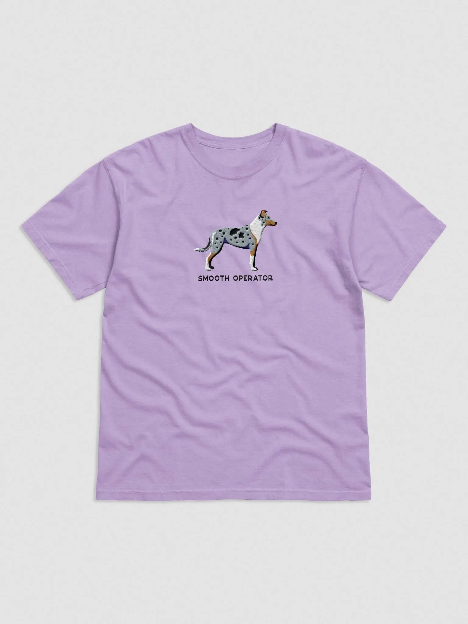 Smooth Operator T-Shirt(Embroidered) of a Smooth Collie(Blue Merle) product image (4)