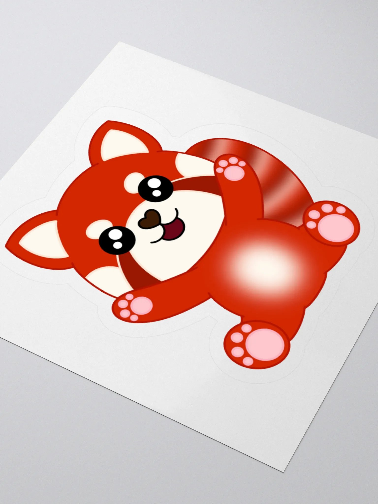 Cheerful Red Panda Sticker product image (3)