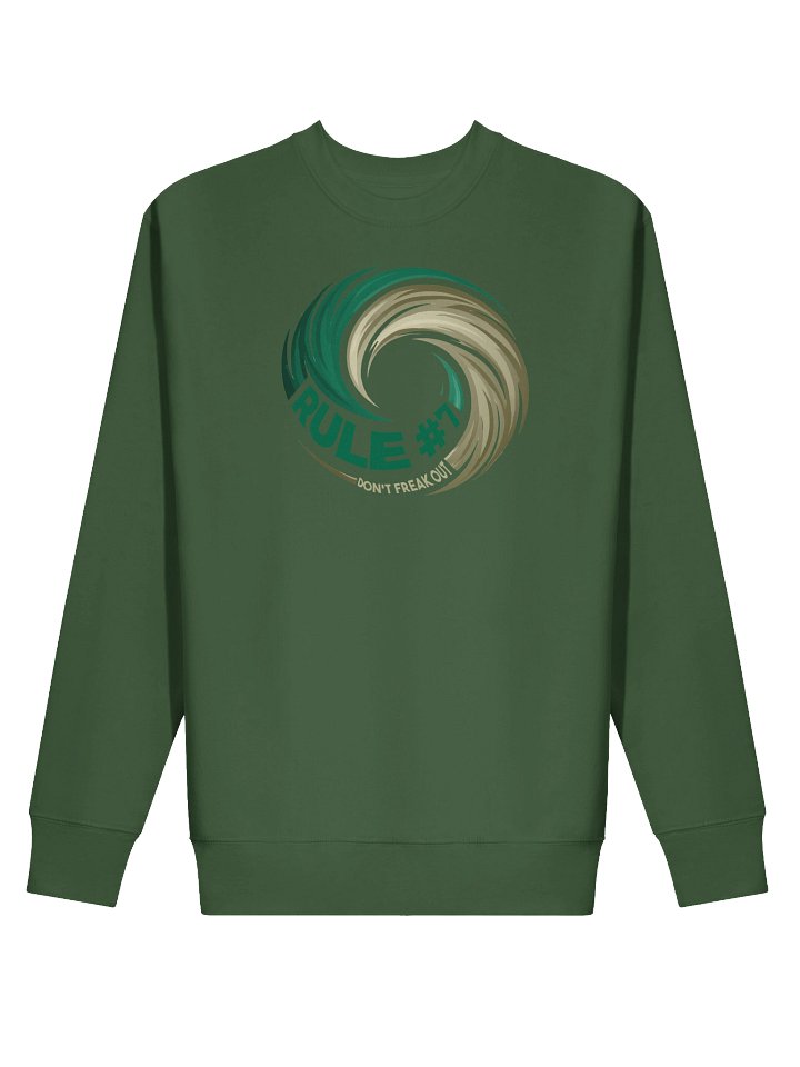 Rule #7 Premium Sweatshirt Green and Gold product image (2)