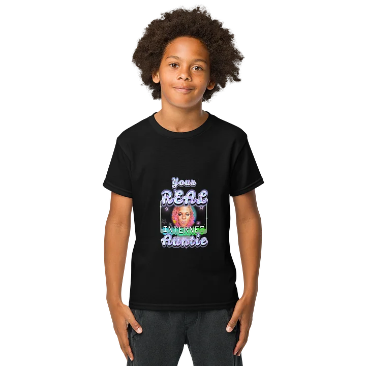 Glowing Youth Sports Tee - Your REAL INTERNET Auntie Edition product image (1)