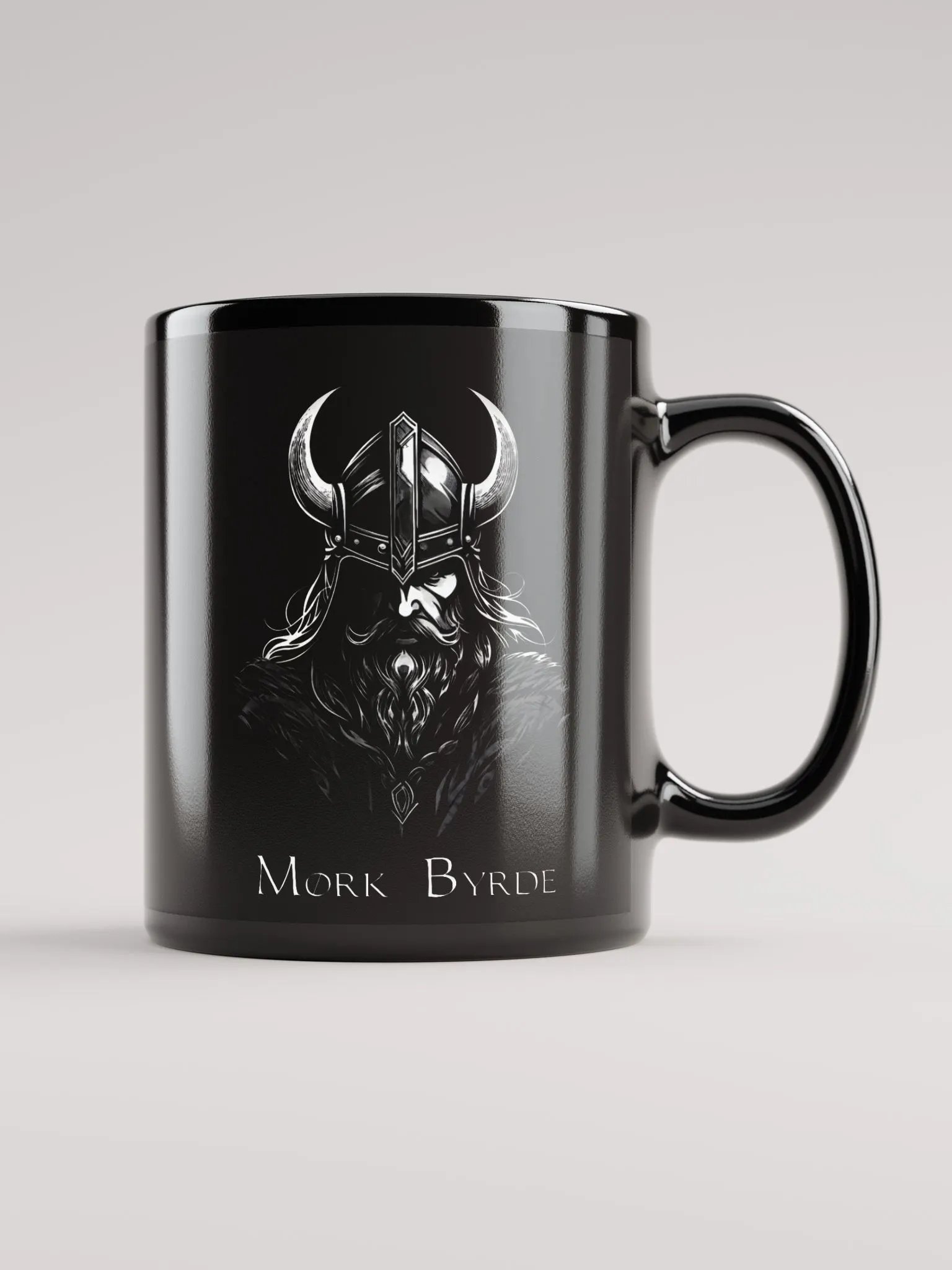 Mørk Byrde Black Glossy Mug by Mugz product image (1)