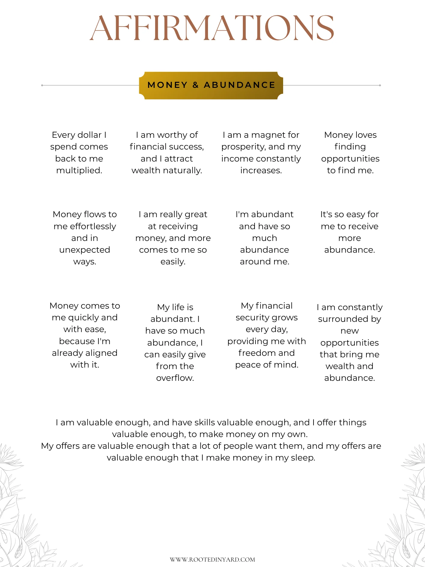 Empowering Affirmations product image (2)