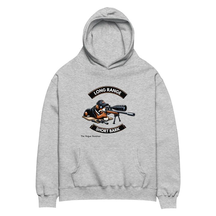 Premium Oversized Hoodie – Long Range, Short Bark product image (8)