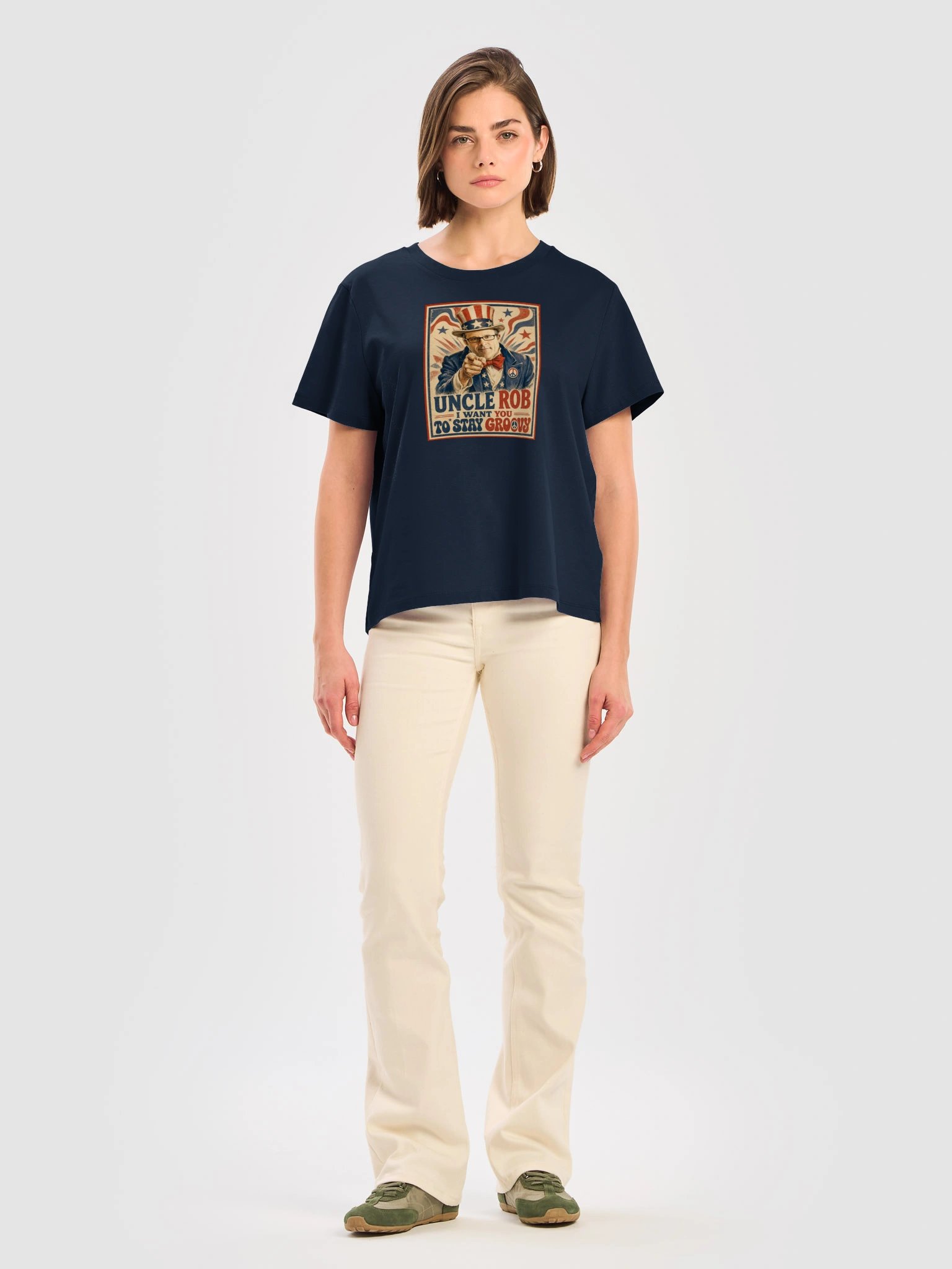 Uncle Rob Stay Groovy Womens Tshirt product image (5)