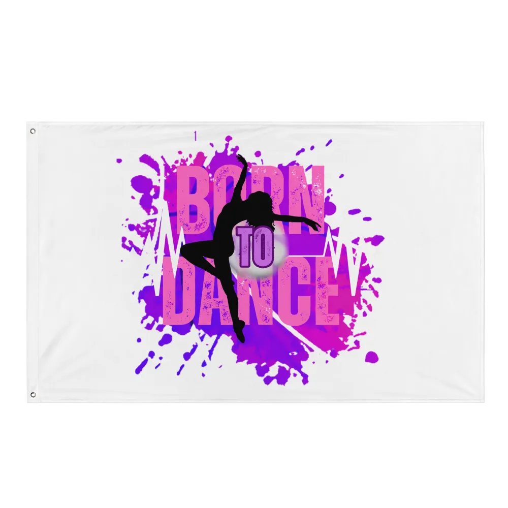 Born to Dance Her Silhouette Flag product image (1)