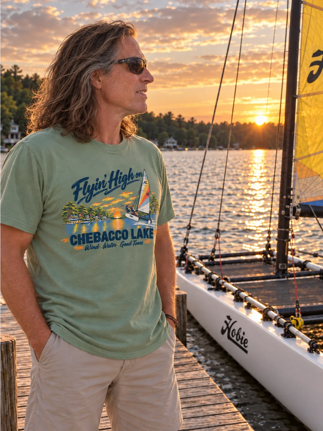 Flyin' High on Chebacco Lake Tee - for the sailors!