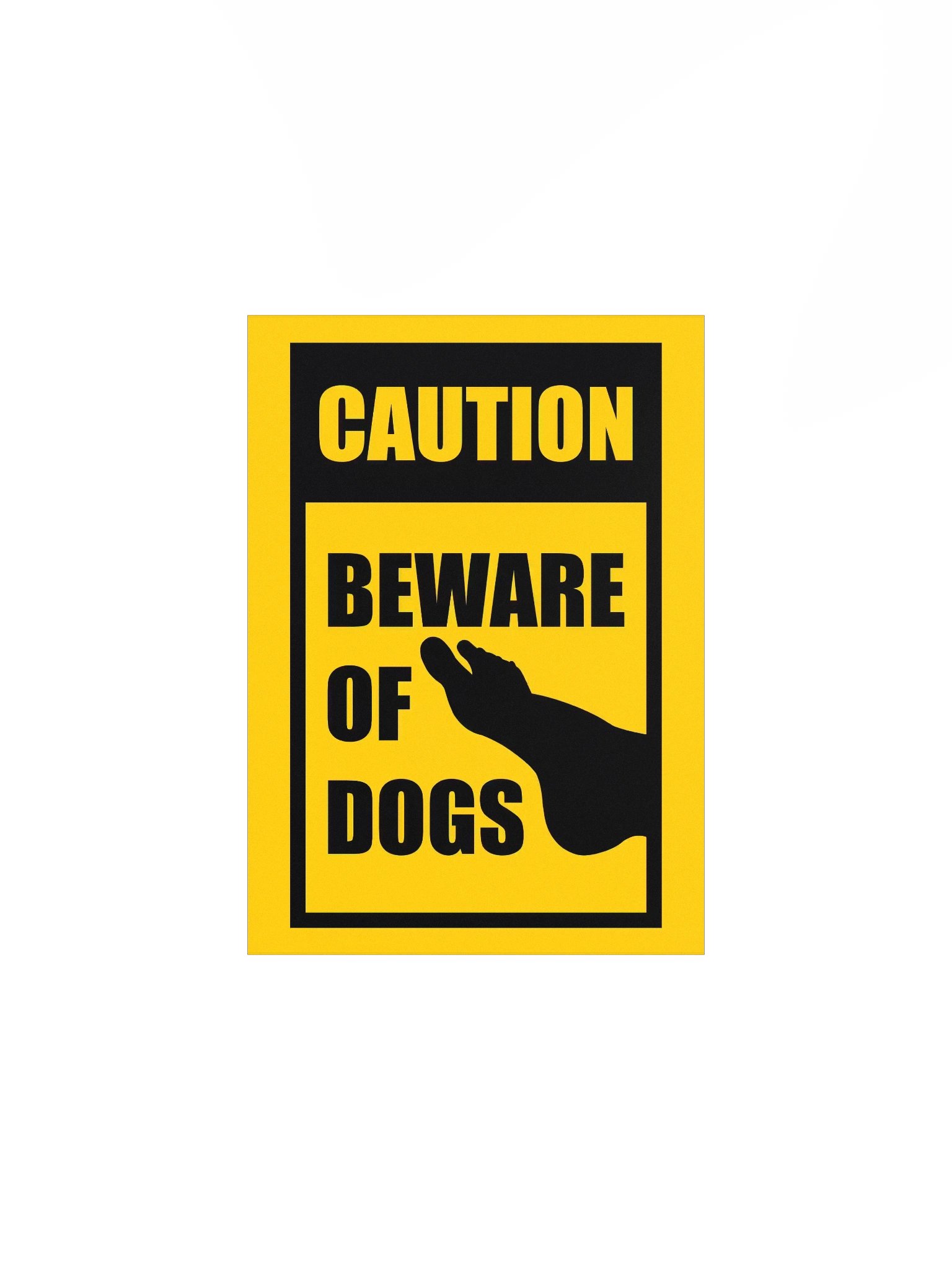 Caution: Beware of Dogs Funny Gag Poster product image (2)