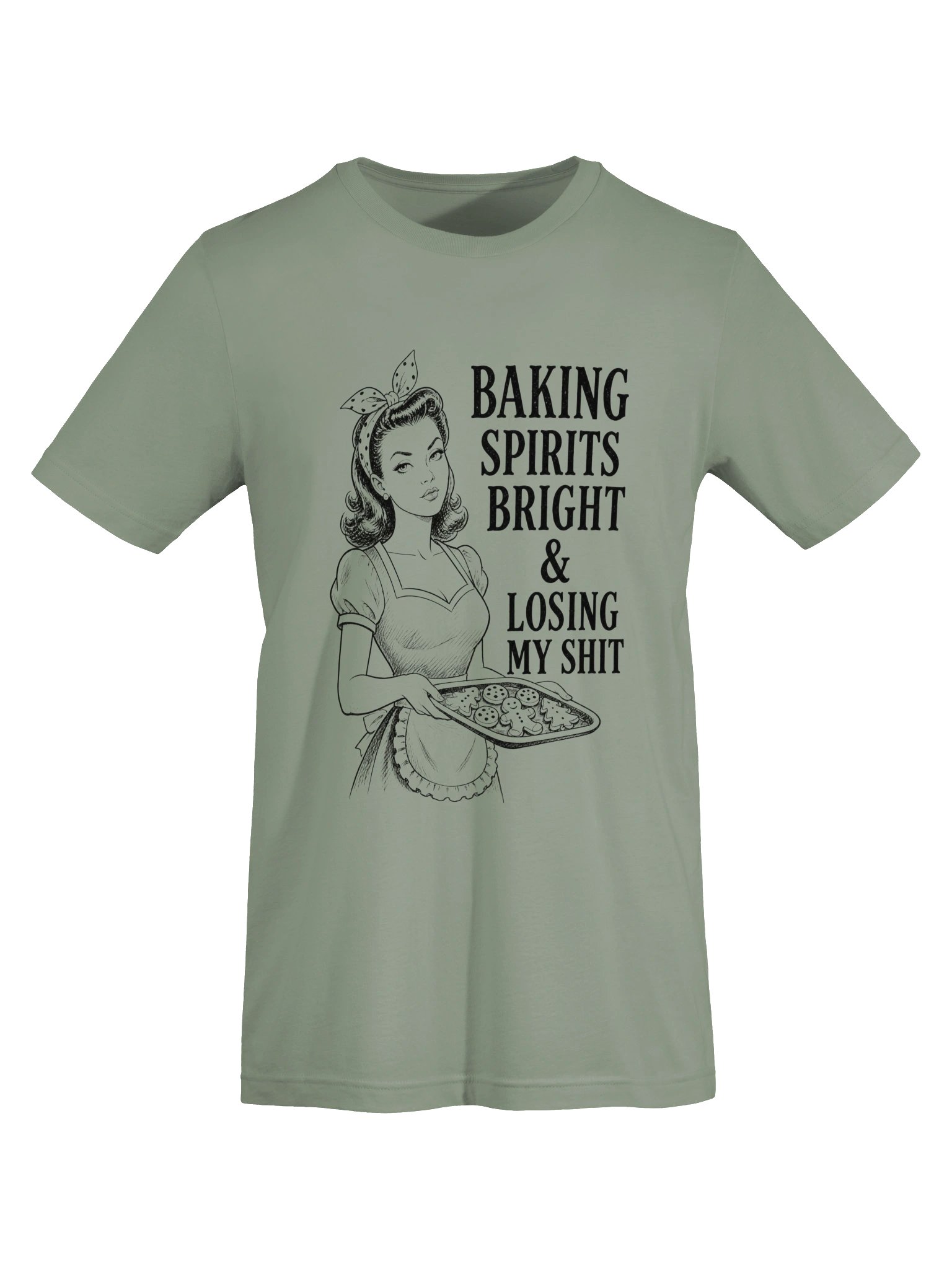 Baking Spirits Bright | Vintage Holiday Baking T-Shirt product image (75)