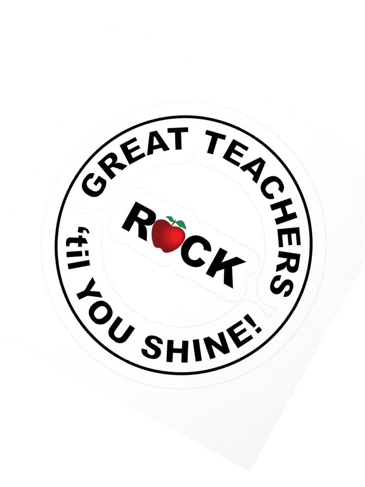 GREAT TEACHERS ROCK! STICKERS product image (2)