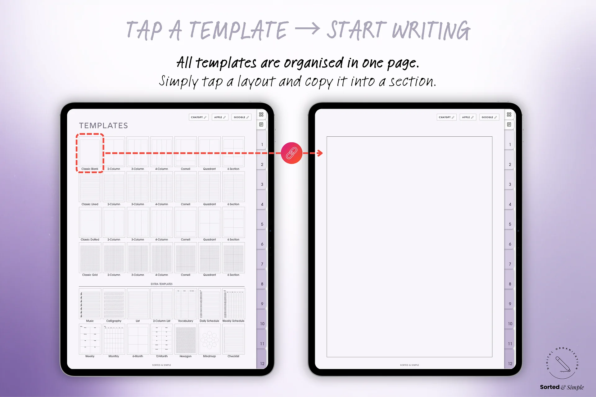 Smart Digital Notebook - Lavender Purple product image (6)