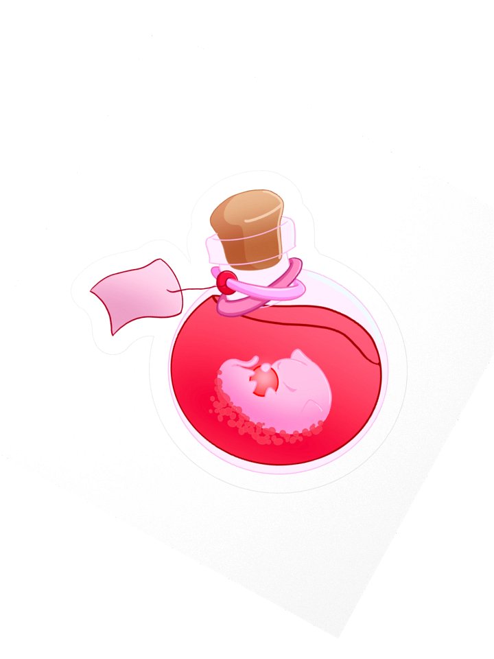 Mochi Boba Potion! Hp Sticker product image (2)