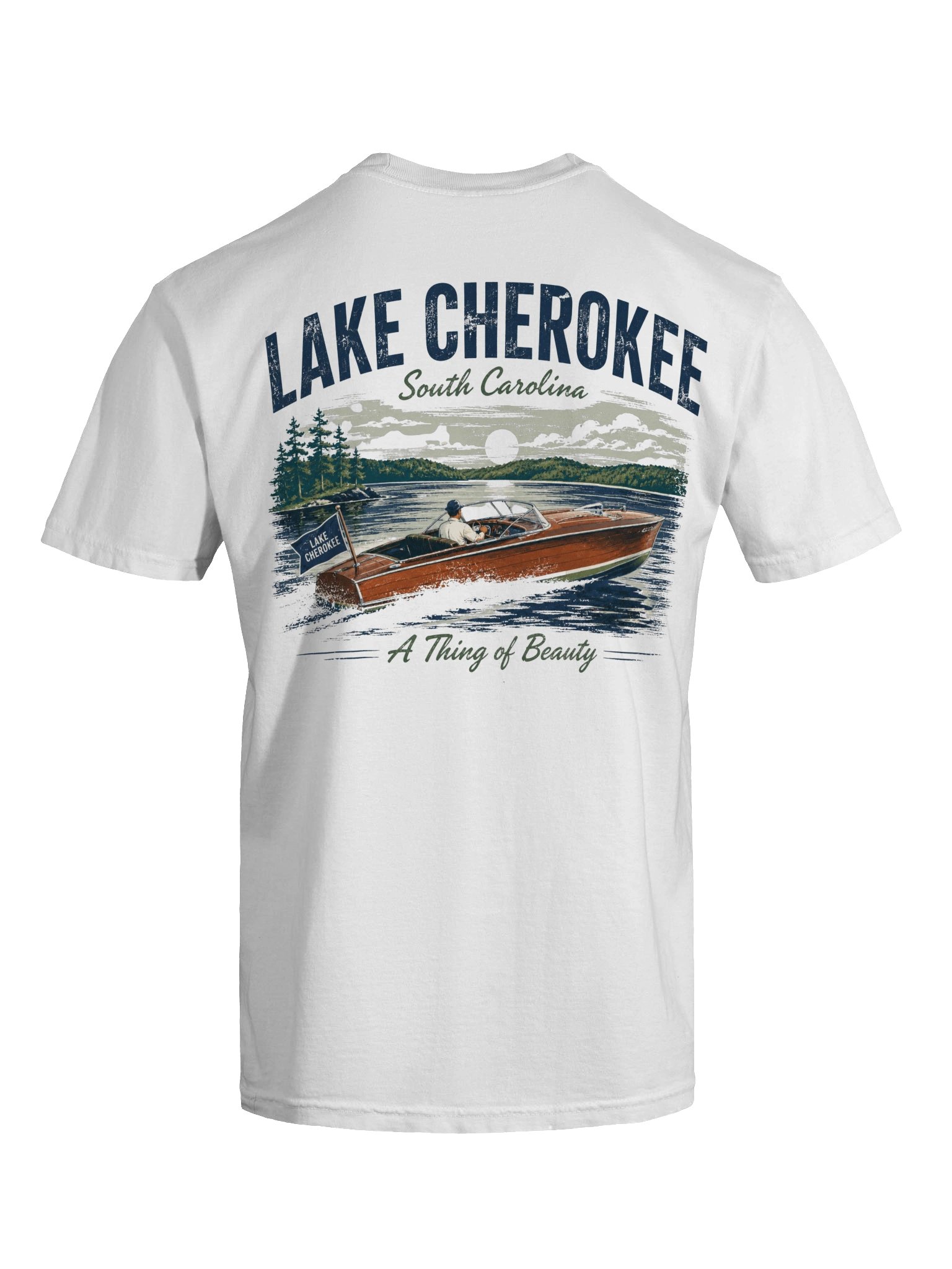 Lake Cherokee Vintage Boat Tee product image (7)