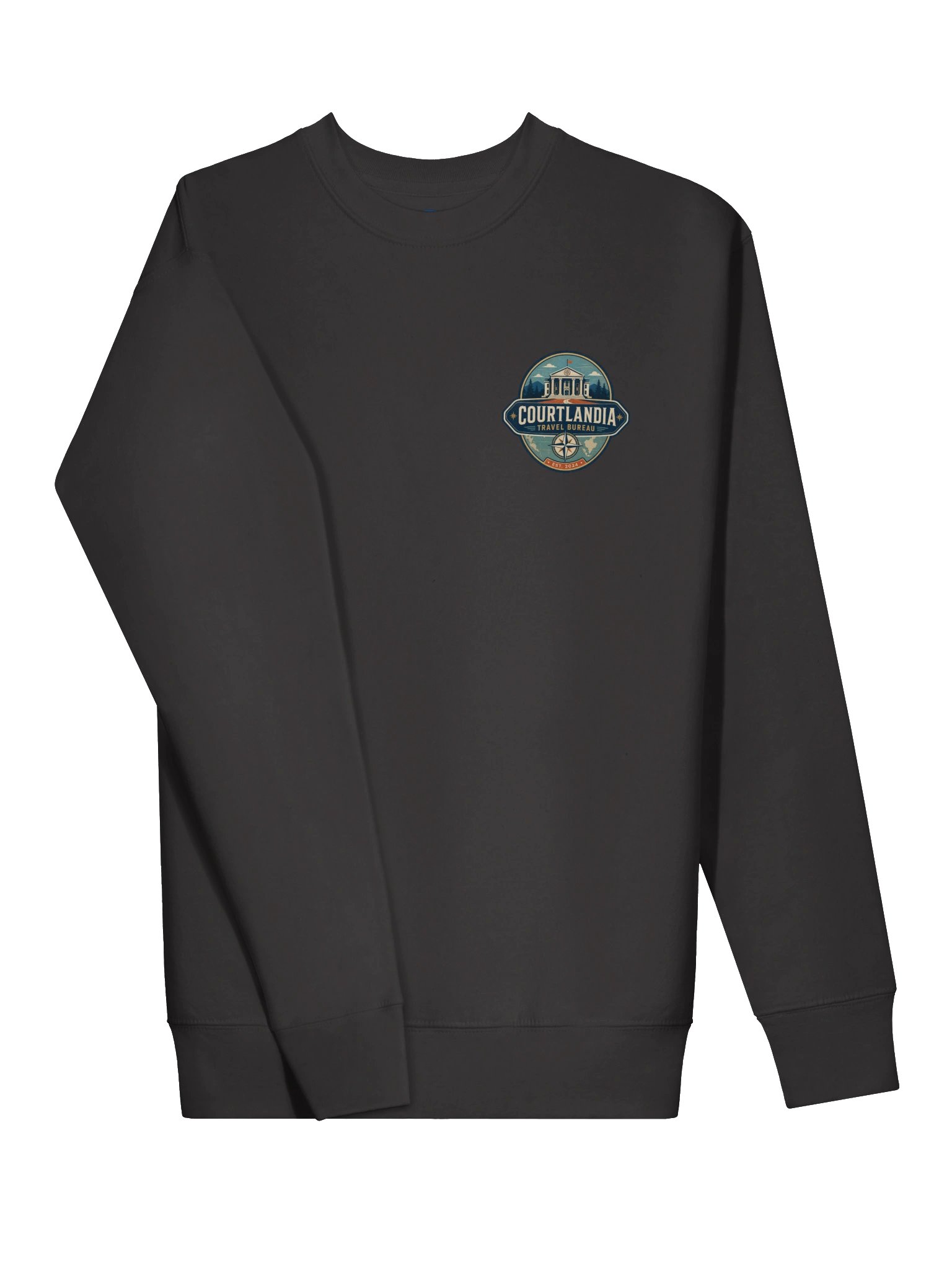 Courtlandia Travel Bureau Vintage Tourist Map Sweatshirt product image (16)