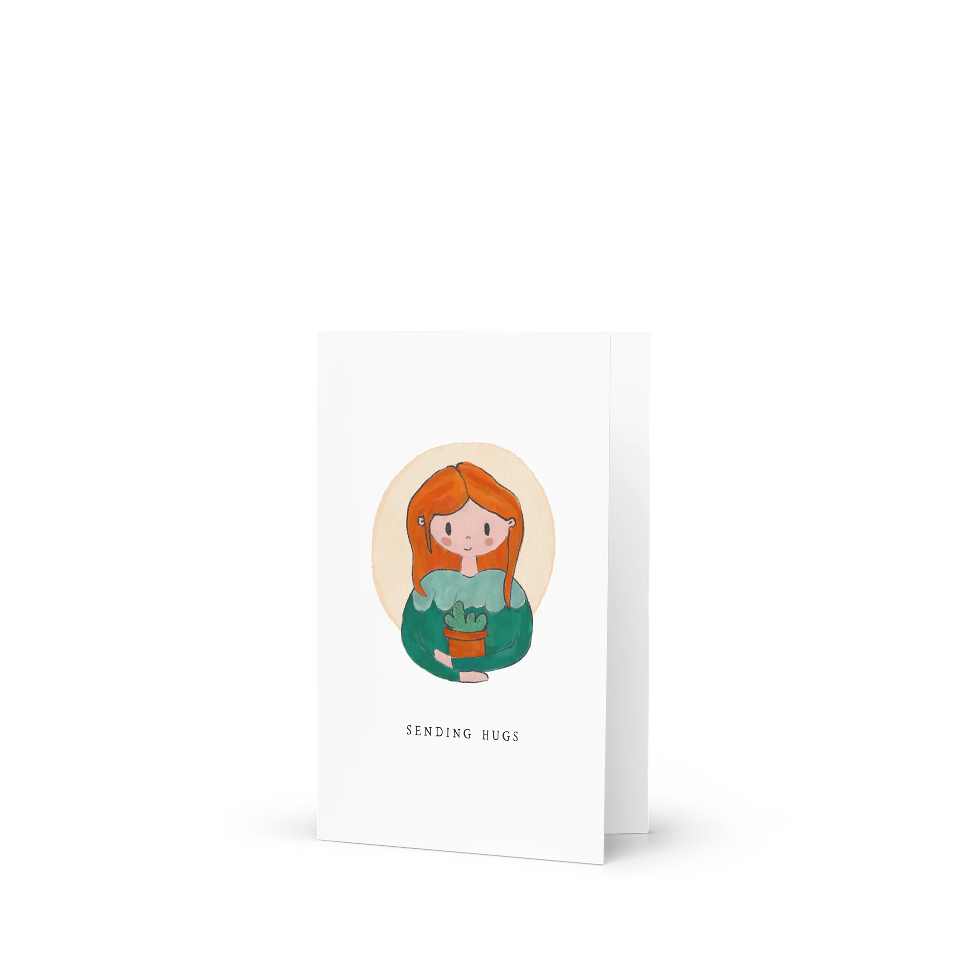 Sending Hugs Plant Hugging Lady Card product image (2)