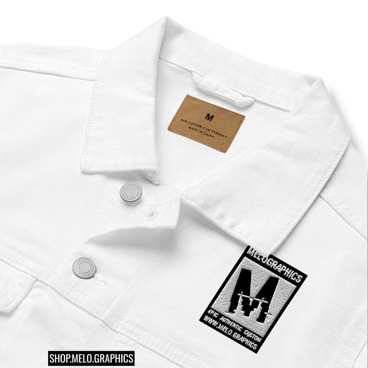 Rated M: Grey Stitched - Denim Jacket | #MadeByMELO product image (2)