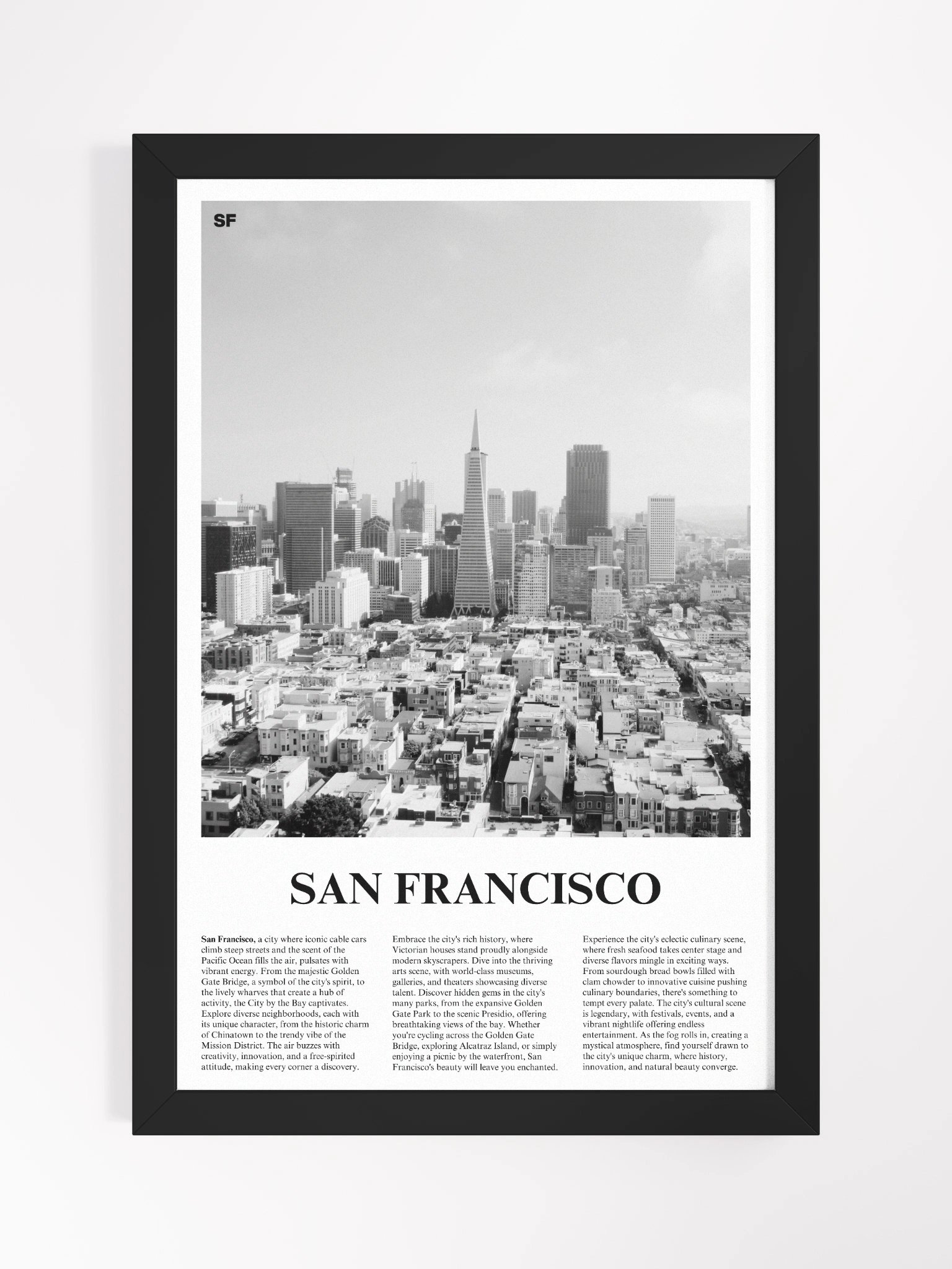 San Francisco 02 Newspaper Poster | Framed product image (5)