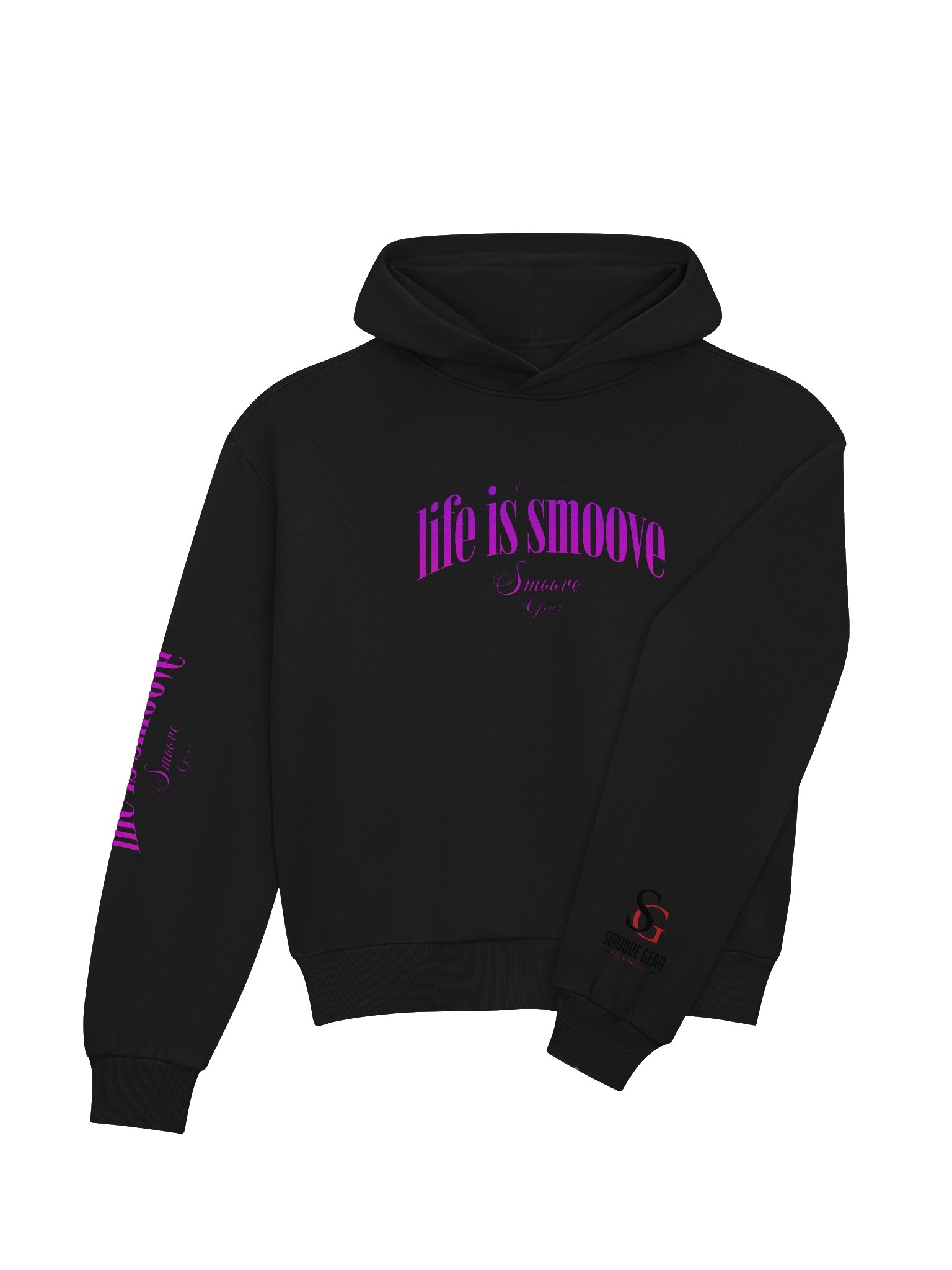 Life Is Smoove Pink Hoodie product image (17)