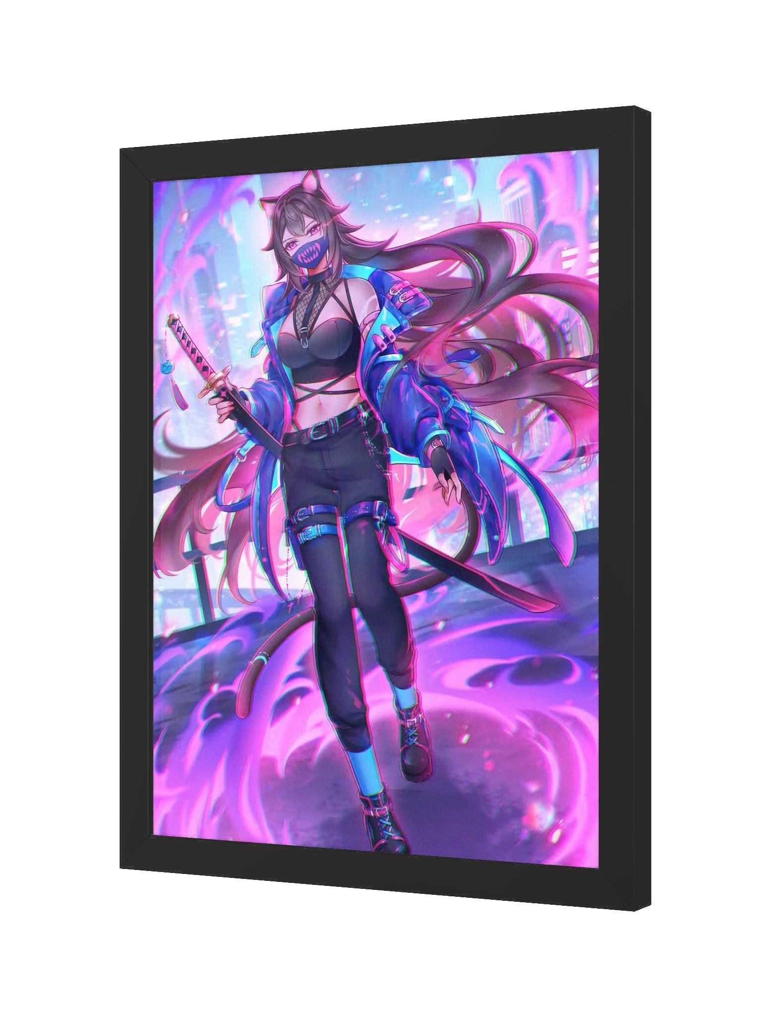 【Framed Poster】- Myun Cyber Katana product image (3)