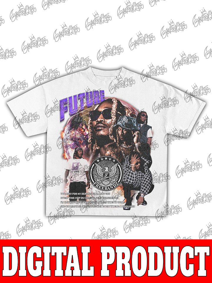 Future Pluto Freebandz Founder Atlanta Trap Legend Vintage Hip-Hop Bootleg Graphic product image (2)