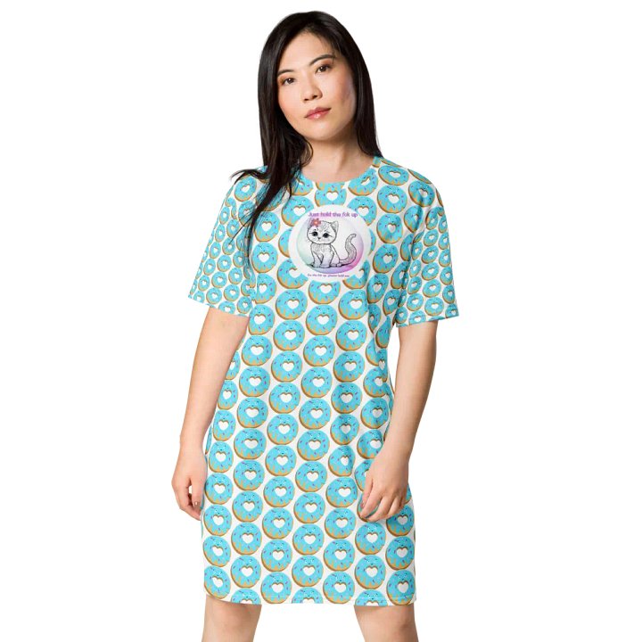 KC, Hold the Fck Up (kitty), Tee Dress product image (1)
