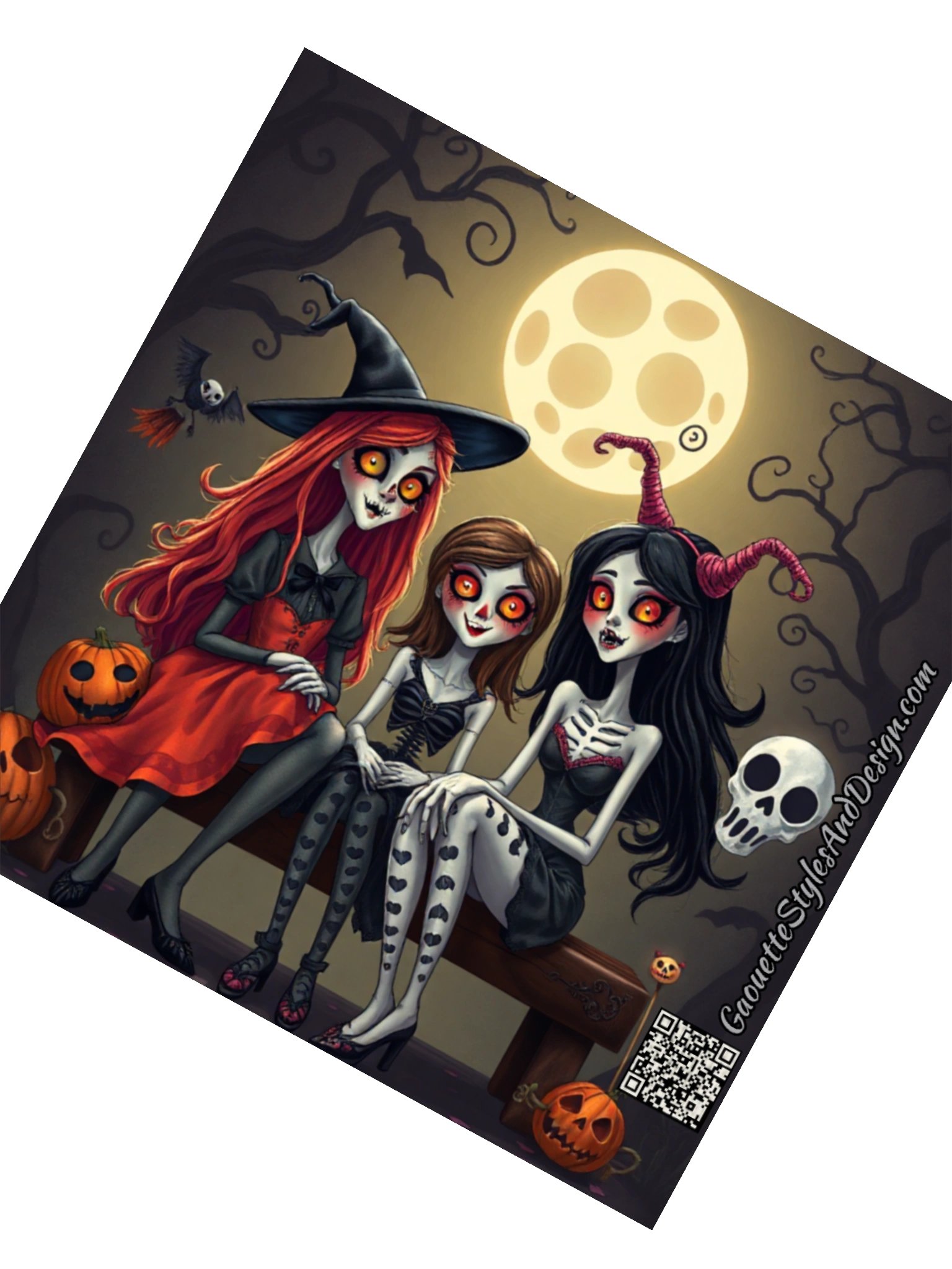 Whimsical Trio Kiss Cut Stickers product image (6)