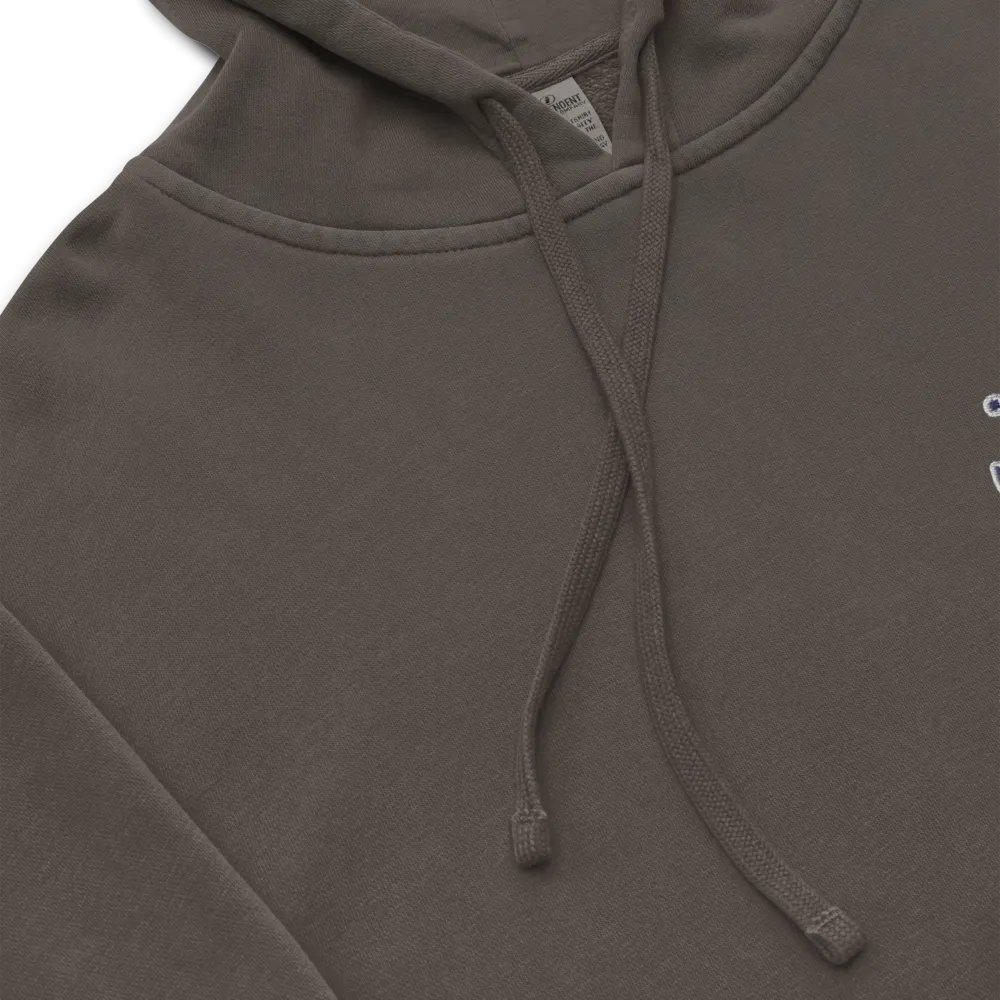 *not* mentally linear (L.C. navy bubble design) embroidered pigment hoodie product image (8)