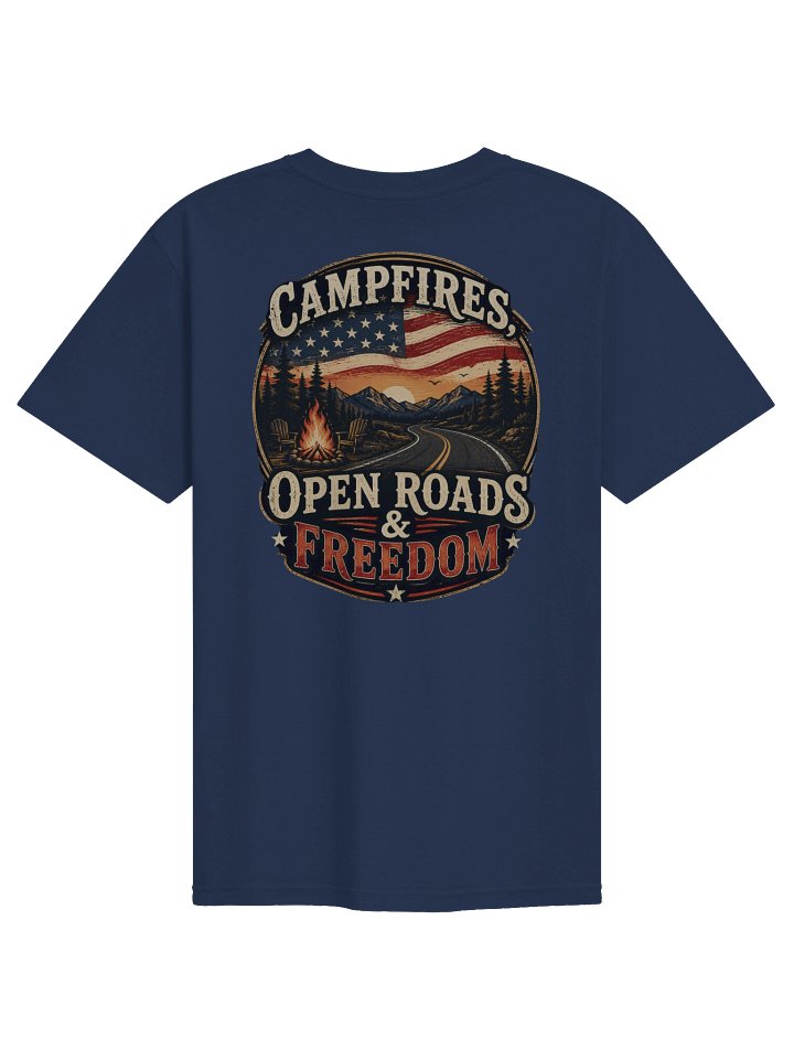 Campfires, Open Roads & Freedom Tee 🇺🇸🏕️ product image (15)