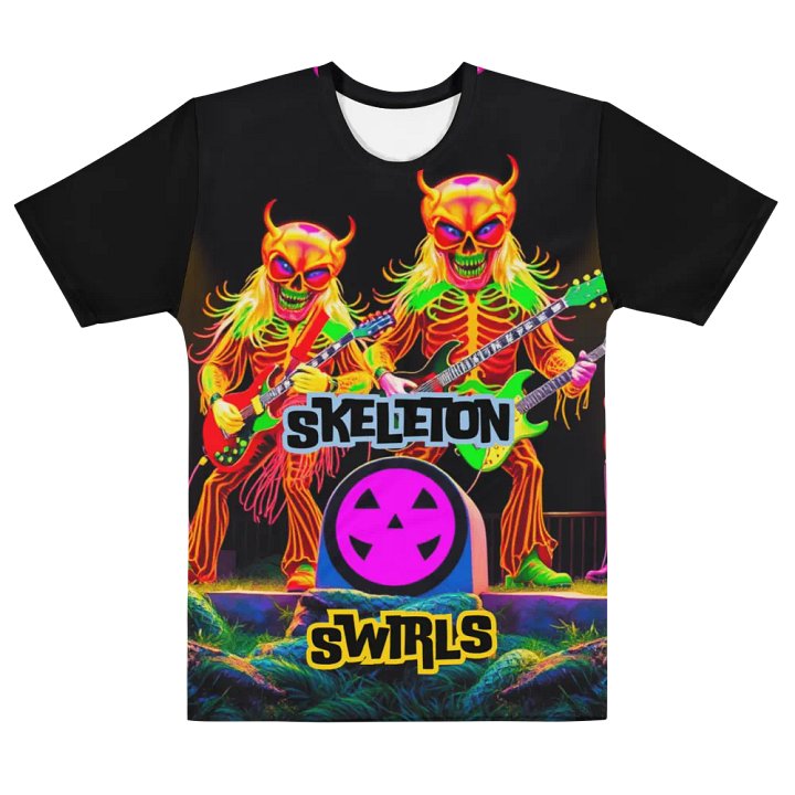 Skeleton Swirls T Shirt product image (2)