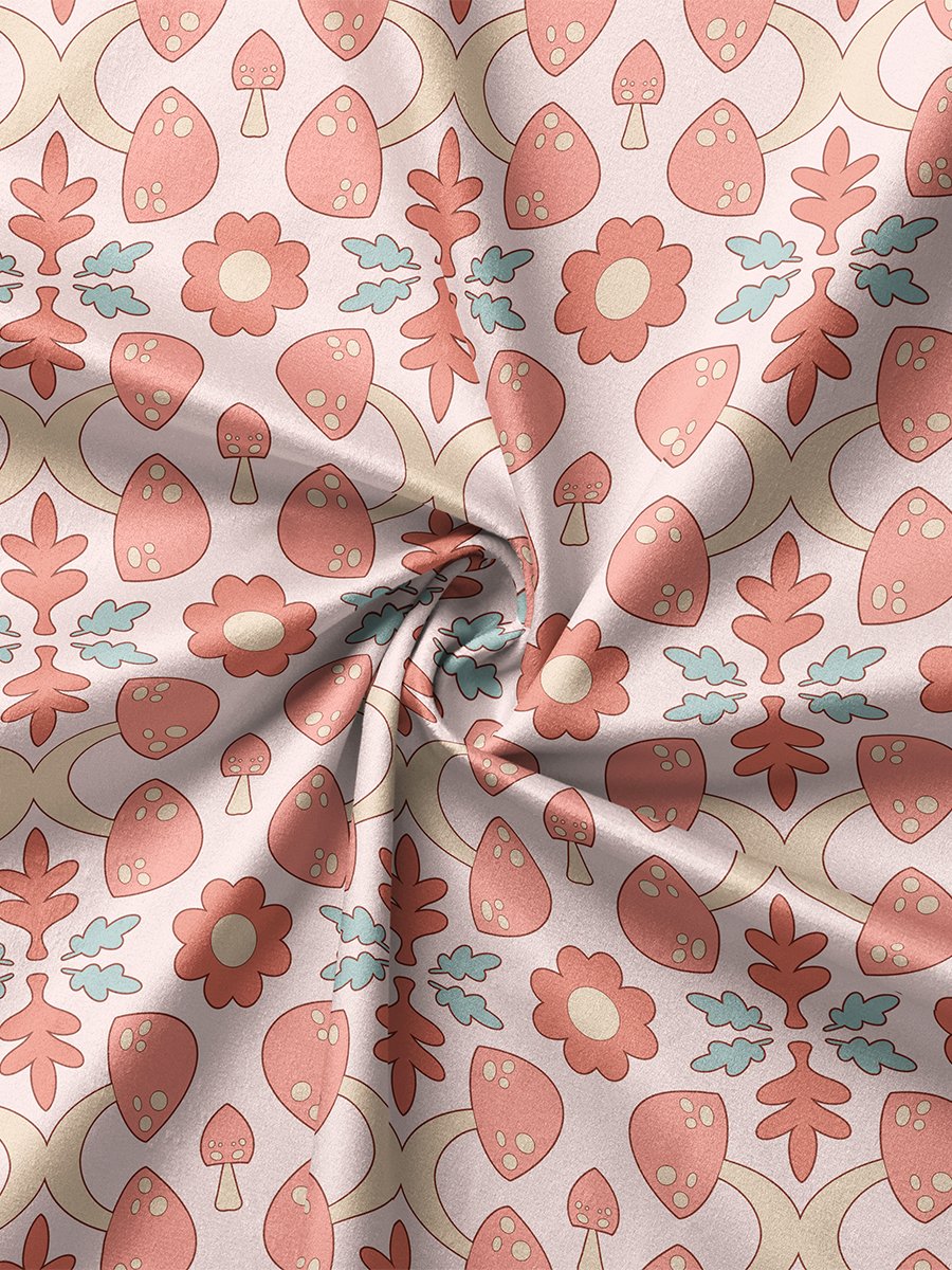 Mushroom Glade Coral Seamless Pattern product image (2)