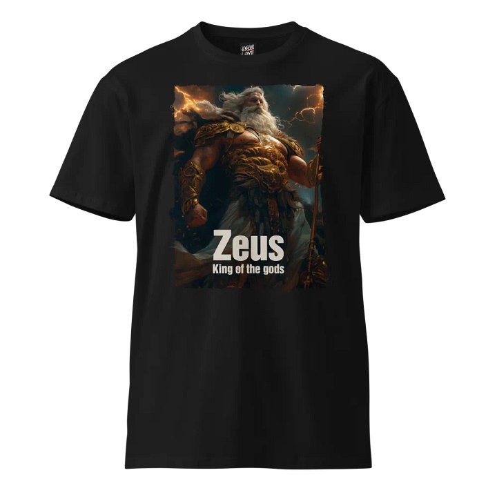 Thunderous Majesty – Zeus T-Shirt product image (1)