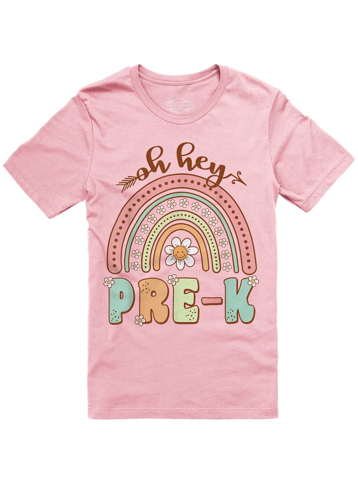 Rainbow Oh Hey Preschool Teachers Women Student T-Shirt product image (1)