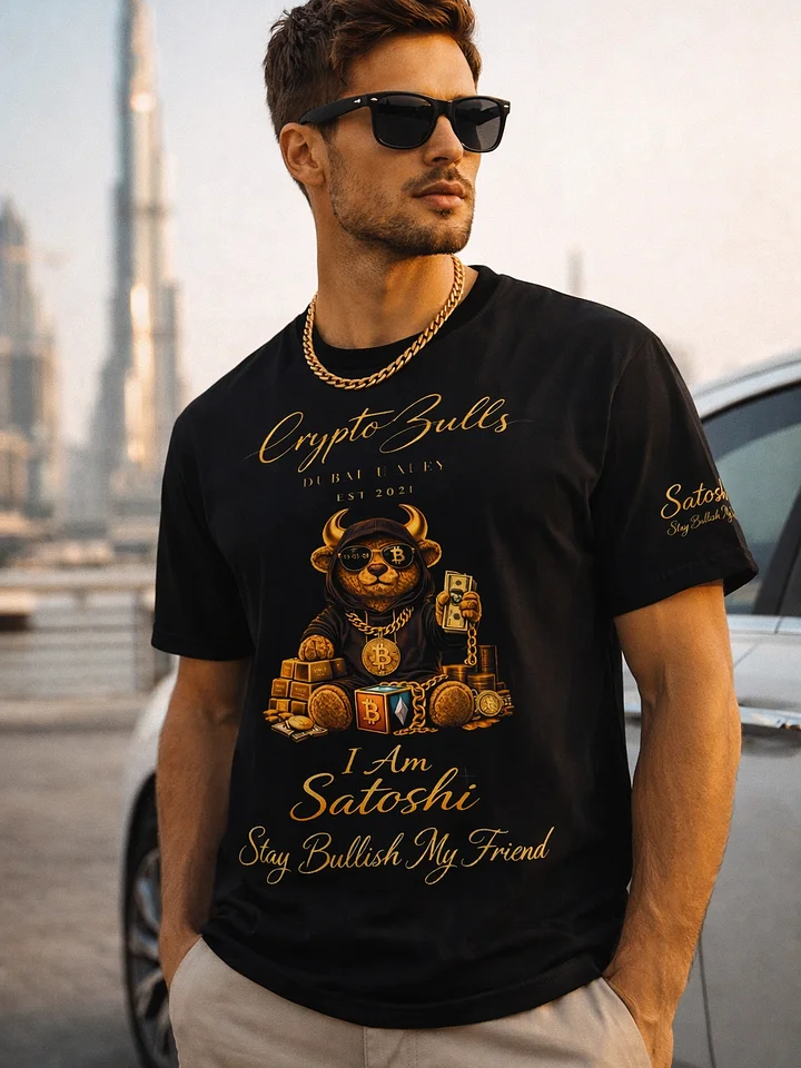 I Am Satoshi Teddy Bull Tshirt - Bullish Collection product image (1)