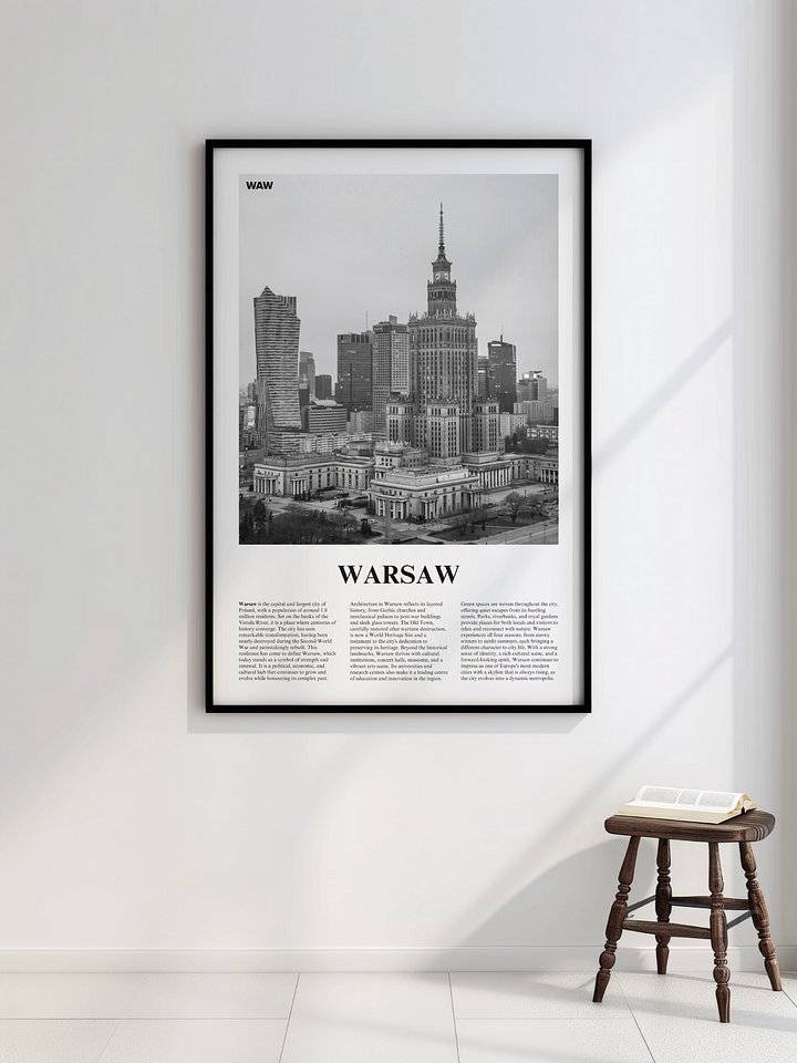 Warsaw 01 Newspaper Poster | Framed product image (2)