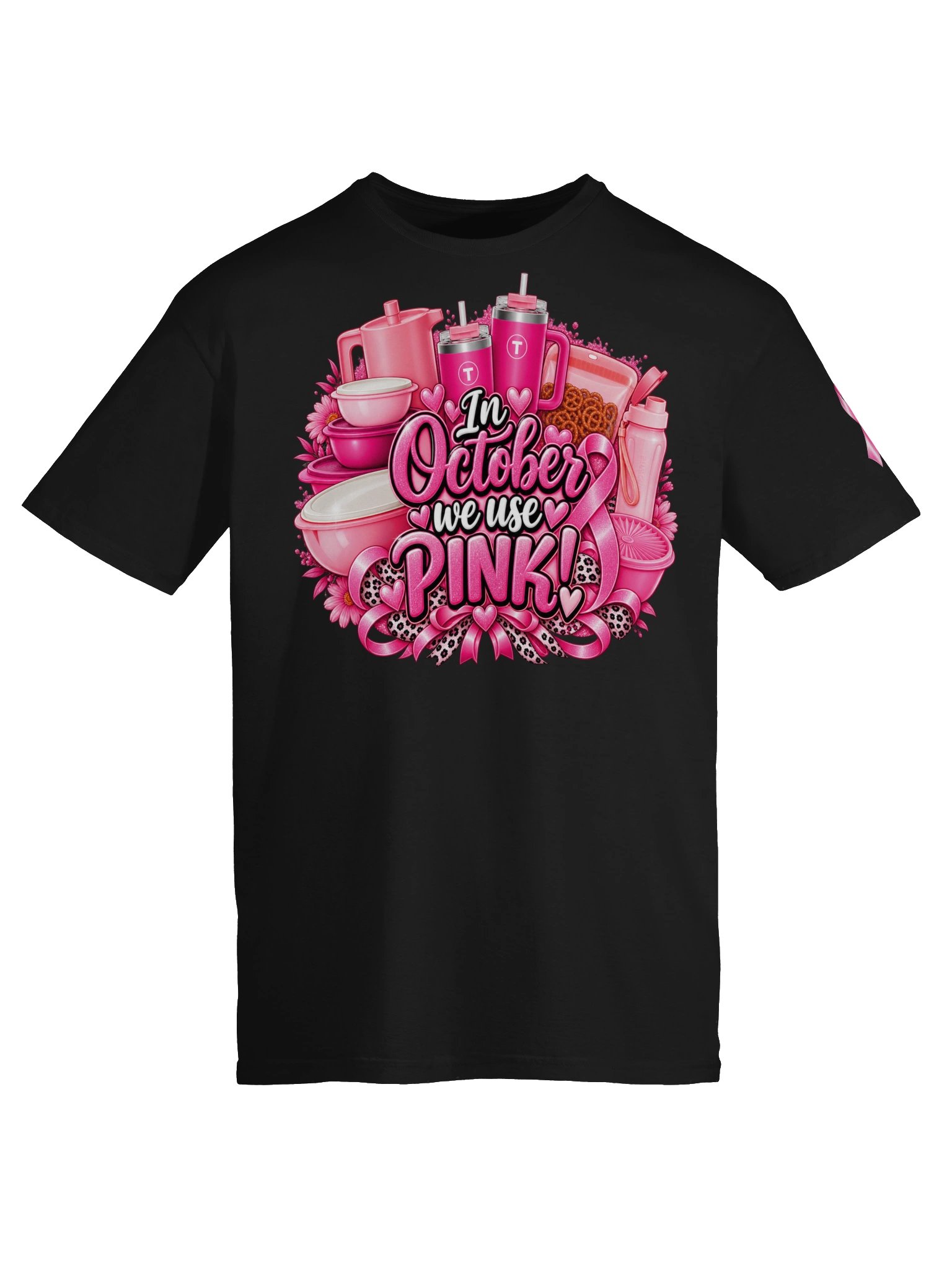 Breast Cancer Awareness Tupperware Tee (Includes left sleeve design) product image (38)