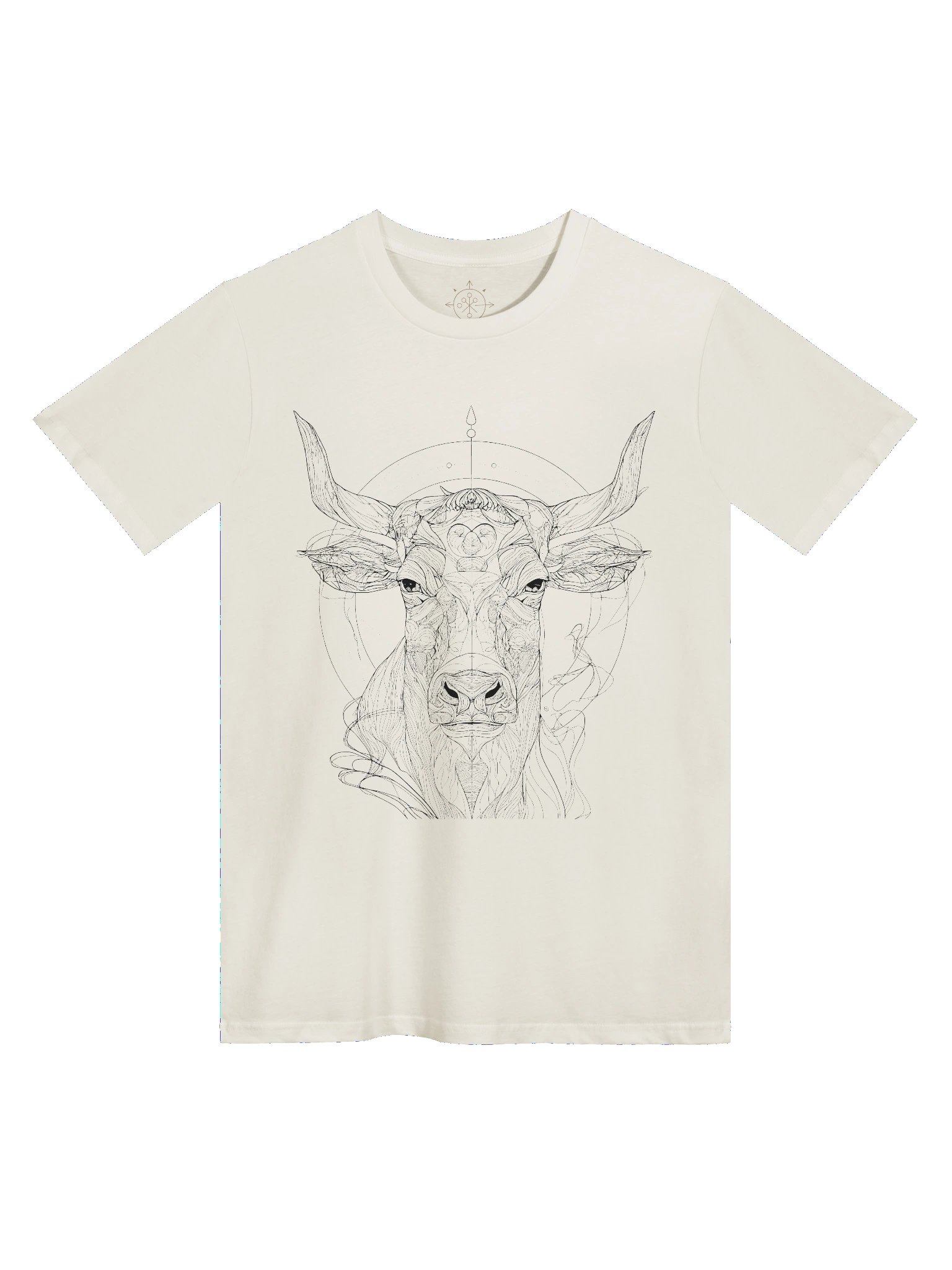 Divine Strength – Sacred Bull Line Art Tee product image (1)