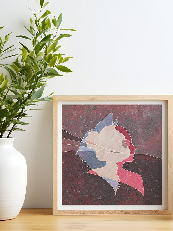 Two Faces Art Print product image (6)