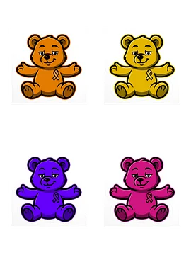 Warm Spectrum Bear of Sharing Sticker Bundle