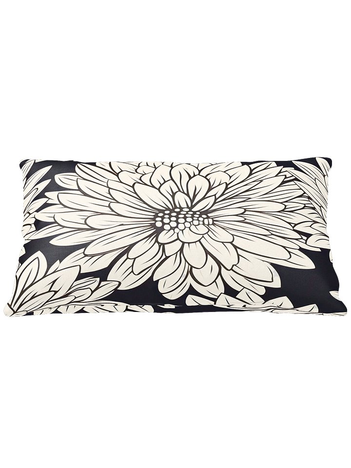 All-over Cream/Black Floral Pillow product image (1)