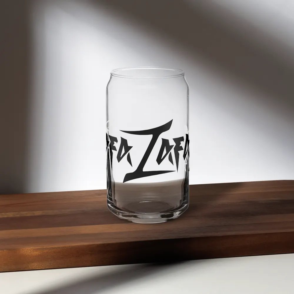 RafaZafar Logotext Can Glass (black) product image (5)